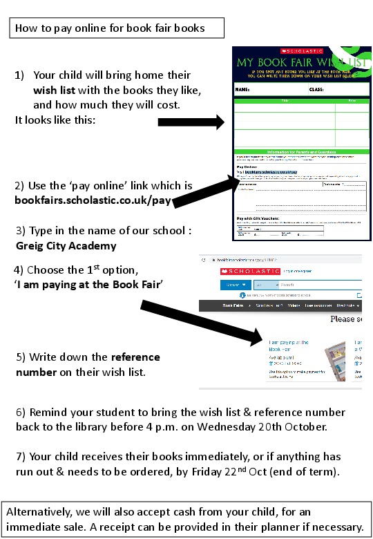 How to pay online for book fair