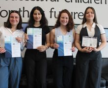 Sailing certificate girls
